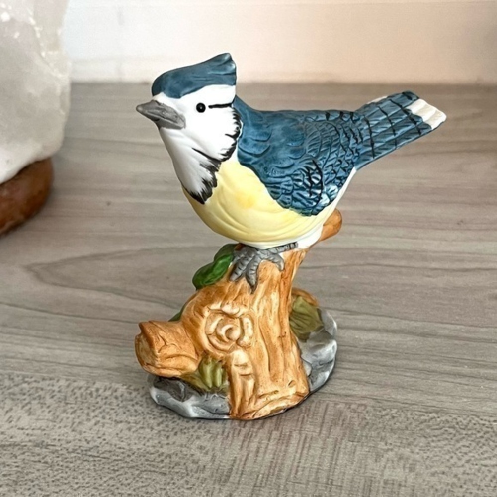 The Whitehall Society American Blue Jay Bird Porcelain Figurine